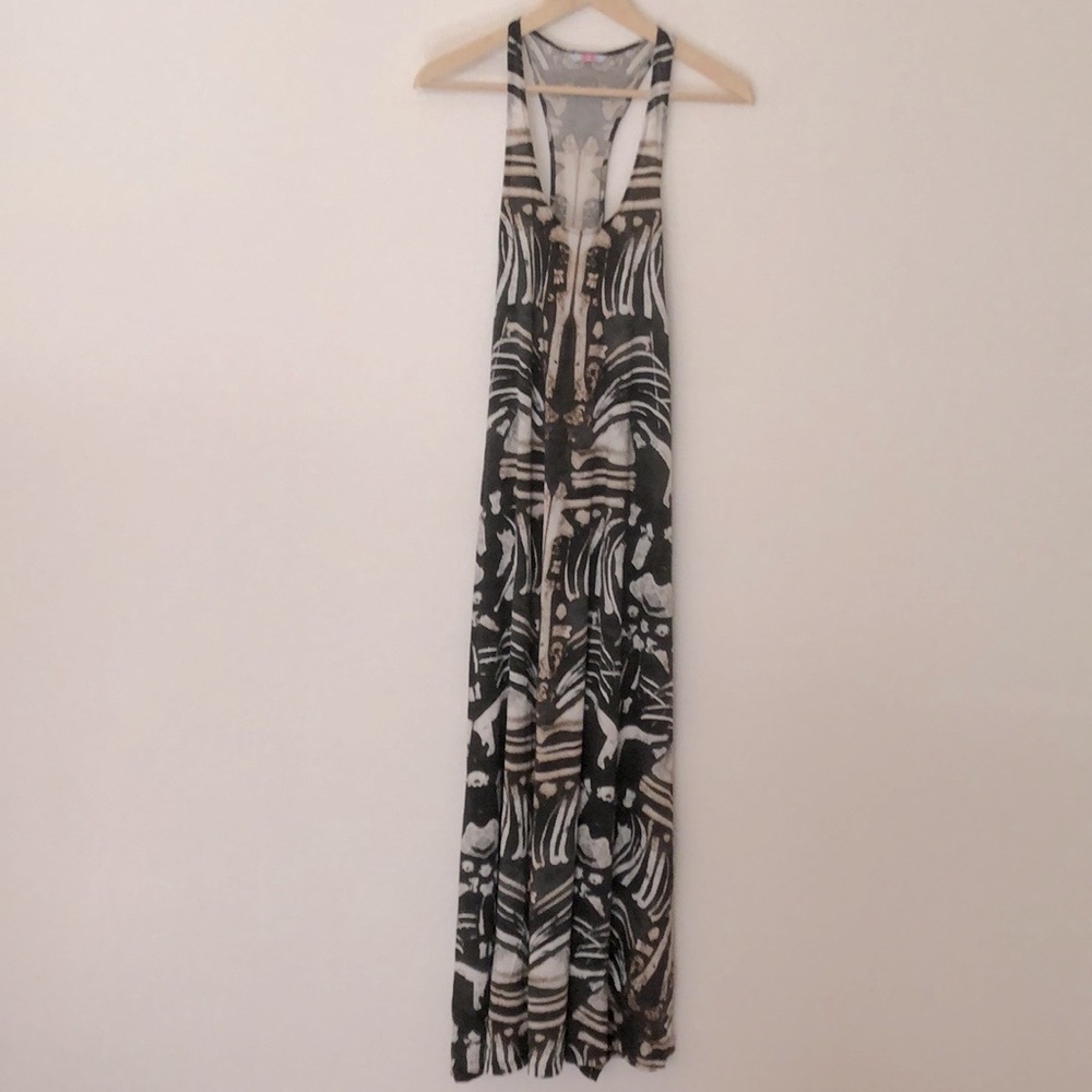 NWOT Sass & Bide Bone Print Long Dress